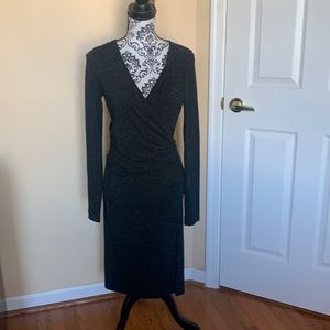 Nicole Miller Atelier black long sleeve dress